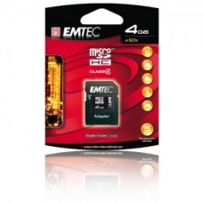Card Emtec MicroSD 4G + Adaptor