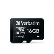 Card Verbatim MicroSD 16G + Adaptor